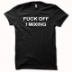 Shirt FUCK OFF I MIXING blanc/noir pour homme et femme