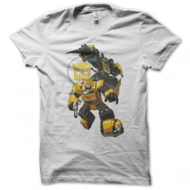 Shirt transformers bumblebee blanc pour homme et femme