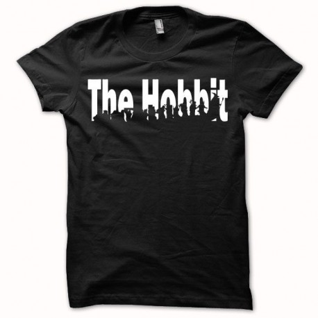 Shirt Seigneur des anneaux The Hobbit blanc/noir pour homme et femme