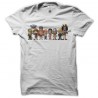 Shirt one piece personnages pixel blanc pour homme et femme