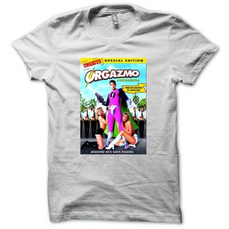 Shirt Capitaine Orgazmo blanc pour homme et femme