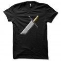 Shirt épée brisée noir pour homme et femme