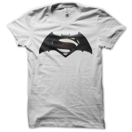 Shirt batman fusion superman blanc pour homme et femme