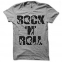 Shirt rock n roll gris pour homme et femme