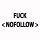 Shirt fuck nofollow blanc pour homme et femme