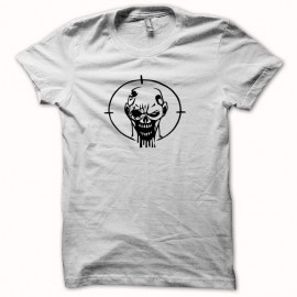 Shirt zombie headshot blanc pour homme et femme
