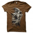 Shirt la mort éperdue marron pour homme et femme