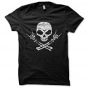 Shirt skull rock noir pour homme et femme