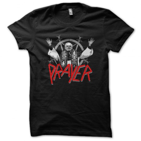Shirt le pape prayer noir pour homme et femme
