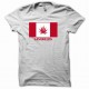 Shirt canada drapeau cannabis canaweed blanc pour homme et femme