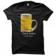 Shirt Save water drink beer noir pour homme et femme