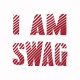 Shirt I am swag rouge/blanc pour homme et femme