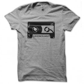 Shirt cassette années 80 gris pour homme et femme