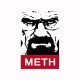 Shirt Breaking bad Heisenberg version interdite METH noir/blanc pour homme et femme