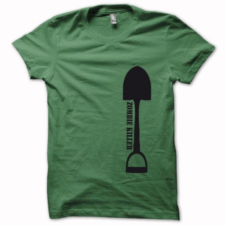 Shirt zombie killer la pelle qui tue noir/vert bouteille pour homme et femme