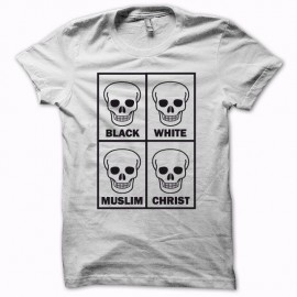 Shirt Anti racisme tous égaux blanc pour homme et femme