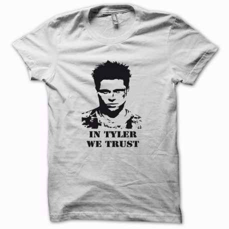 Shirt Fight Club in tyler we trust noir/blanc pour homme et femme