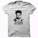 Shirt Fight Club in tyler we trust noir/blanc pour homme et femme