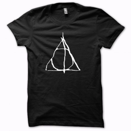 Shirt Harry Potter artwork les Reliques de la Mort blanc/noir pour homme et femme