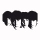 Shirt artwork The beatles Noir/Blanc pour homme et femme