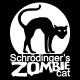 Shirt schrodinger zombie cat noir pour homme et femme