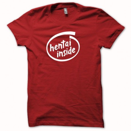 Shirt Hentai Inside special blanc/rouge pour homme et femme