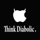 Shirt Apple think diabolic démoniaque blanc/noir pour homme et femme