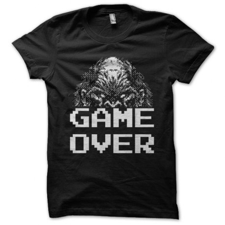 Shirt Game over pixels noir pour homme et femme