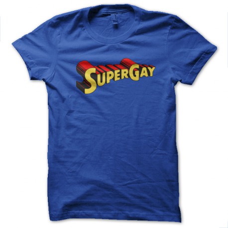 Shirt super gay bleu royal pour homme et femme
