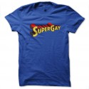 Shirt super gay bleu royal pour homme et femme