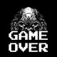 Shirt Game over pixels noir pour homme et femme