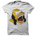 Shirt Homer Simpson beuaaa blanc pour homme et femme