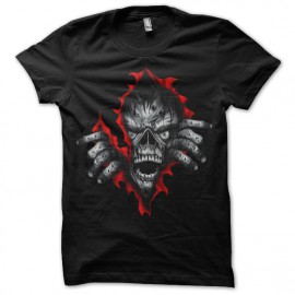 Shirt Zombie effets noir pour homme et femme
