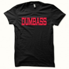 Shirt DUMBASS rouge/noir pour homme et femme