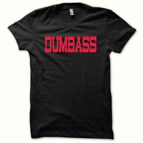 Shirt DUMBASS rouge/noir pour homme et femme
