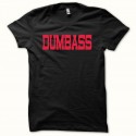 Shirt DUMBASS rouge/noir pour homme et femme