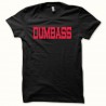 Shirt DUMBASS rouge/noir pour homme et femme