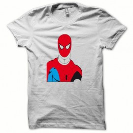 Shirt Spiderman minerve parodique blanc pour homme et femme