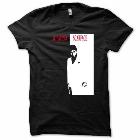 Shirt scarface al paccino blanc/noir pour homme et femme