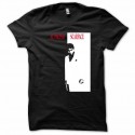 Shirt scarface al paccino blanc/noir pour homme et femme