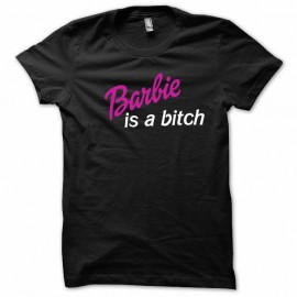 Shirt Barbie is a bitch version originale violet/noir pour homme et femme