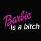 Shirt Barbie is a bitch version originale violet/noir pour homme et femme