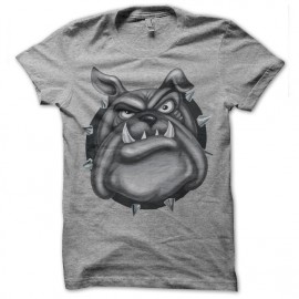 Shirt bulldog gris pour homme et femme