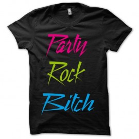 Shirt LMFAO Party Rock Bitch noir pour homme et femme