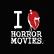 Shirt Serial Killer I LOVE HORROR MOVIES rougeNoir pour homme et femme