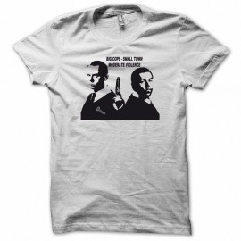 Shirt Hot Fuzz Superflic noir/blanc pour homme et femme