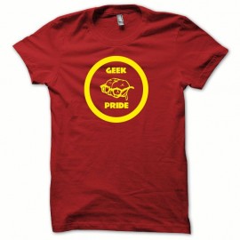 Shirt geek pride jaune/rouge pour homme et femme
