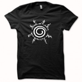 Shirt Naruto symbole blanc/noir pour homme et femme