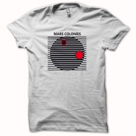 Shirt Total Recall mars colonies blanc pour homme et femme
