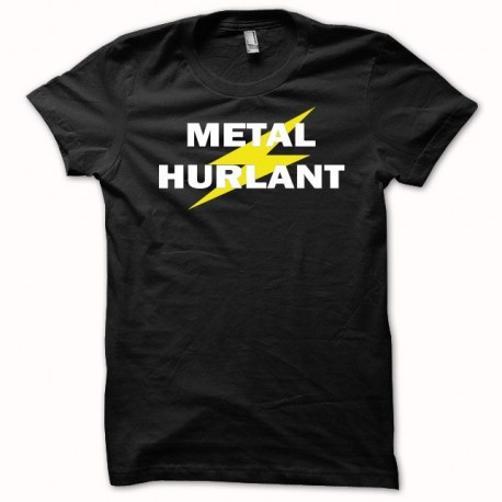 Shirt Metal hurlant blanc/noir pour homme et femme